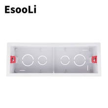 EsooLi White / Red ColorMounting Box Internal Cassette 186mm*67.5mm*50mm For 197mm*72mm Standard Touch Switch and USB Socket 2024 - buy cheap
