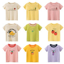 Meninas verão crianças roupas meninos t camisa de algodão manga curta camiseta infantil crianças menino topos casual camisa 2-4y 2024 - compre barato