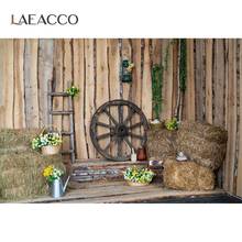 Spring Old Wooden Warehouse Potted Flowers Haystack Ladder Child Interior Photographic Background Photo Backdrop Photo Studio 2024 - buy cheap