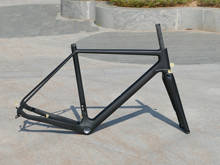 Toray carbono completo fosco cyclocross bicicleta freio a disco através do eixo conjunto de quadros ciclo cross frame & garfo 49cm , 52cm , 54cm , 56cm , 58cm 2024 - compre barato