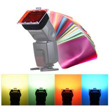 FalconEyes-Kit de Gel con filtro de Color Speedlite, Reflector plateado, Base de montaje ajustable de 30 hojas para Canon, Nikon, Yongnuo, Godox Flash 2024 - compra barato