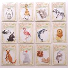 50pcs/lot Small Animal Embroidery Patches Letters Clothing Decoration Accessories Lion Bird Penguin Iron Heat Transfer Applique 2024 - buy cheap