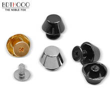 10 Uds. De remaches inferiores para bolsos, accesorios para bolsos de hombro, tornillo sólido para equipaje, cuero y Metal, 11mm, 13mm, 10 Uds. 2024 - compra barato