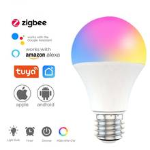 Tuya Zigbee Smart Bulb E27 RGB+CW LED Light Multiple Smart Scenes Lamp Smartlife APP Remote Control Alexa Google Home Automation 2024 - buy cheap