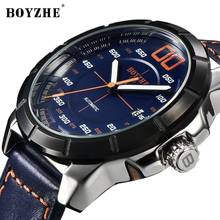 BOYZHE Mechanical Watch Men Automatic Watches Men Self Wind Luxury Brand Luminous Leather Watch Mens Fashion Day Date Wristwatch 2024 - buy cheap