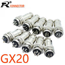 Gx20-conector circular para aviação, conector macho e fêmea, 2/3/4/5/6/7/8/9/10/6/7, 7/10, 7mm de diâmetro, 20mm 2024 - compre barato