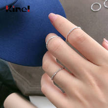 Kinel Authentic 925 Sterling Silver Fine Finger Rings for Women Engagement Statement Silver Luxury Jewelry Accessory 2024 - buy cheap