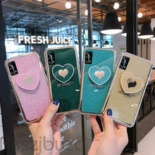For Huawei P40 Pro P30 P30+ P20 Lite 2019 Case Love Glitter Silicone Phone Case With Holder For Huawei P20 P30 Pro Nova 3 3i 3E 2024 - buy cheap