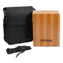 Ammoon портативный дорожный Cajon Box барабан плоский ручной барабан деревянный ударный инструмент с ремешком сумка для переноски 2024 - купить недорого