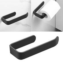 Acrylic Toilet Paper Holder Tissue Rack Wall Mounted Bathroom Roll Kitchen Black Hanger Holder Modern Hook Rack Paper Tissu M6V2 2024 - buy cheap