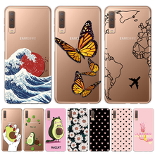 Case For Samsung Galaxy A7 2018 Summer Flowers Cartoon Printing Soft TPU Phone Cover For Samsng A750 A750F Fundas Coque 6.0inch 2024 - buy cheap