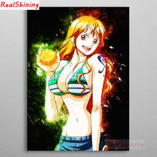 5D Diy Diamond Painting Cross Stitch full Square Diamond Embroidery One Piece Nami picture for room Decor H2360 2024 - buy cheap