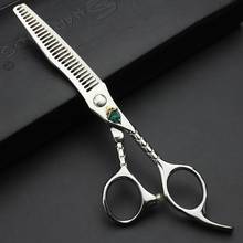 Barber Shop 6-inch Japan 440c Sharp Hairdressing Barber Thinning Scissors Razor Set Stainless Steel High Quality haircuts fine 2024 - buy cheap