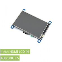 Waveshare-pantalla táctil IPS LCD de 4 pulgadas HDMI (H), resolución de 480x800 diseñada para Raspberry Pi 2024 - compra barato