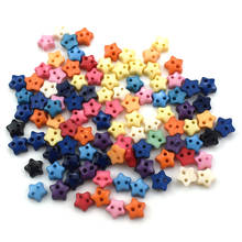 300PCS 6mm Mini Tiny  2 Hole Star Mini Resin Buttons Sewing Tools Decorative Button Scrapbooking Garment DIY Apparel Accessories 2024 - buy cheap