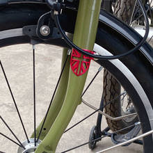 Велосипедная передняя вилка защиты разделительная перегородка для полые Алюминий из алюминиевого сплава для велосипеда Brompton тормозной системы защиты трубопровода, Аксессуары для велосипеда 2024 - купить недорого