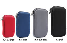 4.7~7.2 inch Neoprene Pouch Bag Sleeve Case Cover for Xiaomi Redmi Note 9 Pro 9s 9C 9A 8T 8 8A 7 7A 6 6A Pro zipper card slot 2024 - buy cheap