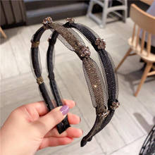 Chic Lace Rhinestone Headbands for Women Lady Korean Hair Accessories Bezel for Hair Thin Hair Hoop Summer Girls Hairband 2024 - buy cheap