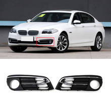 Capqx-moldura para luz frontal de neblina, 1 par de amortecedores para bmw x5 series 14-17, revestimento interno cromado para luz de neblina 2024 - compre barato