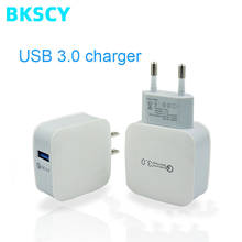 Quick Charge 3.0 EU Plug Mobile Phone Charger 15W Fast Wall USB Charger Adapter for Samsung Xiaomi USB Phone Chargers 2024 - buy cheap