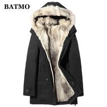 BATMO-parkas con forro de piel de lobo para hombre, 100% de alta calidad, natural, 1126A, novedad de invierno de 2019 2024 - compra barato