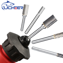 UCHEER 1pc/set 6mm Type A Rotary Burr Metal Grinding Carving Head  Router Bits tungsten carbide steel 2024 - buy cheap