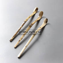 Cuchara de té de bambú hecha a mano, palitos de cuchara de Matcha, accesorios de Ceremonia de té, herramienta de palitos de té Retro, 100 piezas 2024 - compra barato