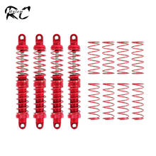 4Pcs Dual Spring Metal Shocks Red 70mm 80mm 90mm 100mm 110mm 120mm for 1/10 RC Crawler Traxxas TRX-6 TRX4 Axial CAPRA SCX10 III 2024 - buy cheap