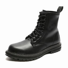 Homens de luxo moda botas da motocicleta preto sapatos plataforma bonito cowboy bottes homme outono inverno curto botas zapato 2024 - compre barato