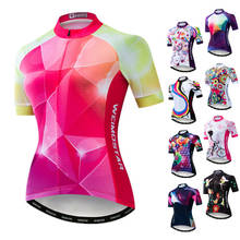 2021 Bike Team Cycling Jersey Women Short Sleeve MTB Bike Jersey Bicycle Shirt Racing Sport Mountain Cycling Clothes Cycle Wear 2024 - buy cheap