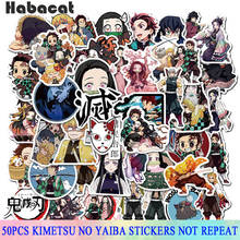 10/50 Pcs/set Anime Demon Slayer Kimetsu No Yaiba Stickers For Skateboard Motorcycle Luggage Laptop Guitar Kid Boy Vsco Sticker 2024 - buy cheap