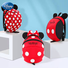 Disney crianças saco de escola mickey crianças a mochila anti-perdida 1-3-6 anos de idade do bebê bonito dos desenhos animados do miúdo pequeno saco de ombro 2024 - compre barato