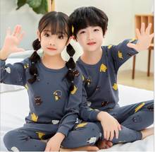 Crianças conjunto de pijamas crianças novos dos desenhos animados pijamas de algodão pijamas roupas da menina do bebê pijamas infantil 2-12y 2024 - compre barato