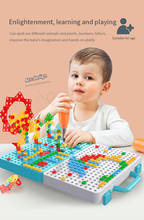 Crianças broca parafuso porca quebra-cabeças brinquedos fingir jogar ferramenta de montagem de desmontagem broca crianças broca 3d puzzle brinquedos para menino ferramenta brinquedos | 2024 - compre barato