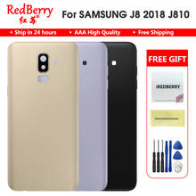 For Samsung Galaxy J8 2018 J800F Back Battery Cover Door Rear Middle Frame J8 J800 J800DS Housing Case Replace Battery Cover 2024 - buy cheap