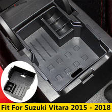 Yimaautotrims Center Multifunction Container Box Storage Box Cover Fit For Suzuki Vitara 2015 - 2021 Plastic Interior Mouldings 2024 - buy cheap