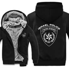 Winter Israeli Police Mans Israel Cops Hoodies Men Cool Fashion Thicken Israel Police Sweatshirt Jacket 2024 - buy cheap