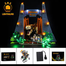 Kit de iluminação led leve para jurassic park: t. rex rampage, conjunto de blocos de construção de brinquedo, sem blocos de volume, 75936 2024 - compre barato