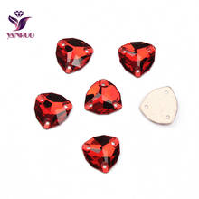 YANRUO-piedras de costura 3272 Trilliant Siam para ropa, diamantes de imitación, estrás rojo, artesanía de vidrio 2024 - compra barato