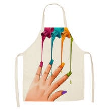 Creative nail polish pattern Apron for children apron aprons for women apron kitchen kitchen apron women apron for kitchen Apron 2024 - buy cheap