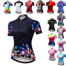 Weimostar Bike Team Cycling Jersey Women Short Sleeve Cycling Clothing Anti-Sweat Bicycle Shirt Road MTB Bike Jersey Tops Ropa 2024 - buy cheap