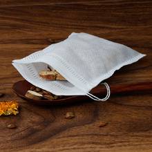 Bolsitas de té vacías con papel de filtro Para hierbas, bolsitas de té sueltas con sello de cuerda, 5x7CM, 50/100 Uds. Por lote 2024 - compra barato