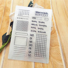 11*16CM Hot selling calendar transparent seal clear stamp silicone seal roller stamp DIY scrapbook album / card production 2024 - buy cheap