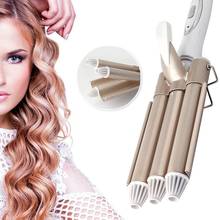 Professional Hair Curler Curling Iron Hair Crimper Iron 3 Barrel Curling Wand Corrugation for Hair Beach Wave Hair Waver 2024 - buy cheap