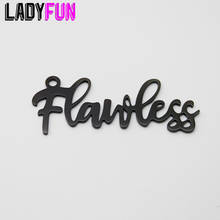 Script Words Charm Flawless Charms Stainless Steel Black Girl Pendant  High Polish Mirror Surface Pendant 20pcs/lot 2024 - buy cheap