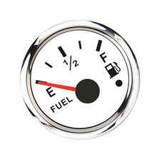 Boat Fuel Level Gauge 52mm 2" Waterproof Fuel Level Meter 9-32V 0-190Ω White 2024 - buy cheap