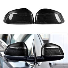 1 par de capa de retrovisor para carro, de fibra de carbono, capas para bmw e83, x3, x4, x5, x6, f15, f16, f25, f26, 2014, 2015, 2016, 2017, 2018 2024 - compre barato