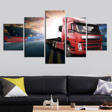 Canvas Pictures Framework HD Prints Poster 5 Piece Transportation boat Paintings Modular Home Decoration Wall Art 2024 - buy cheap