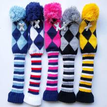 1pc Classic Style Pom Pom Head Cover Knit Golf Hybrid Club Headcover Five Colors for Choose 2024 - buy cheap