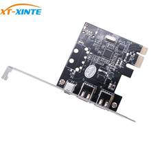 XT-XINTE PCI-E 1X to 1394 Card 3 Port  Expansion Card DV HD Video Capture Card pcie to  IEEE 1394A 1394B 6Pin Controller VT6315N 2024 - buy cheap